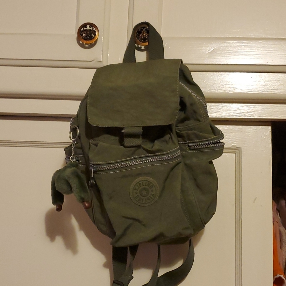 Small Army Green Backpack